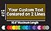 Custom Two Line Window Sticker Car Decals Laptop Customized Hashtag Truck Personalized Cursive Handwritten Look Wording Lettering Your Own Words