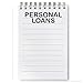 MaxStamp - Large Self-Inking Personal Loans Stamp (Black Ink)