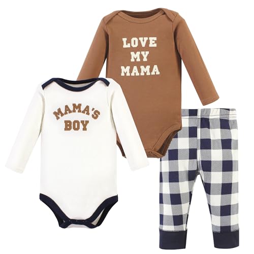 Image of Hudson Baby Unisex Cotton Bodysuit and Pant Set