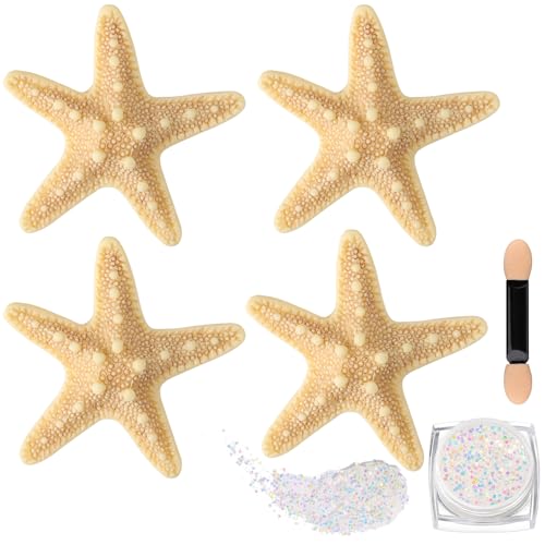 Pinzas en forma de estrella de mar, pack de 4 unidades miniatura 1