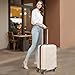 TILYMOL Luggage Sets 3 Piece with Spinner Wheel, Hardside Suitcase Set with TSA Lock, Expandable Lightweight Travel Luggage for Men and Women, White