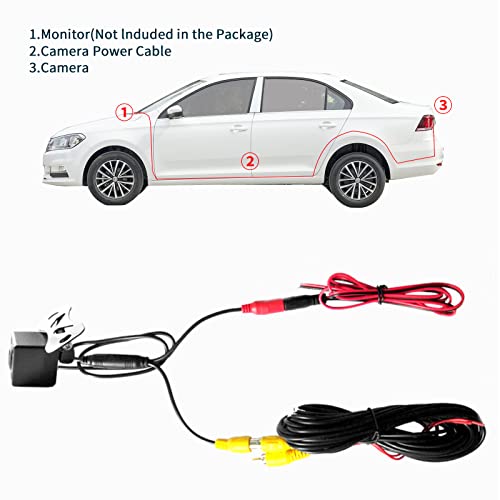 Image of Universal Car Backup Camera Rear View Reverse Camera Night Vision Waterproof AHD 170 Wide View Angel Parking Camera for Android Car Stereo