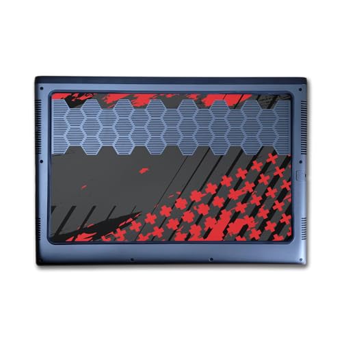 Image of Laptop Skin Compatible with Alienware M16 R2 (2024) - Grunge Red - Premium 3M Vinyl Protective Wrap Decal Cover - Easy to Apply | Crafted in The USA by MightySkins