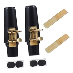 Bazeitflow Altsaxophon Mundstück Set mit Polstern