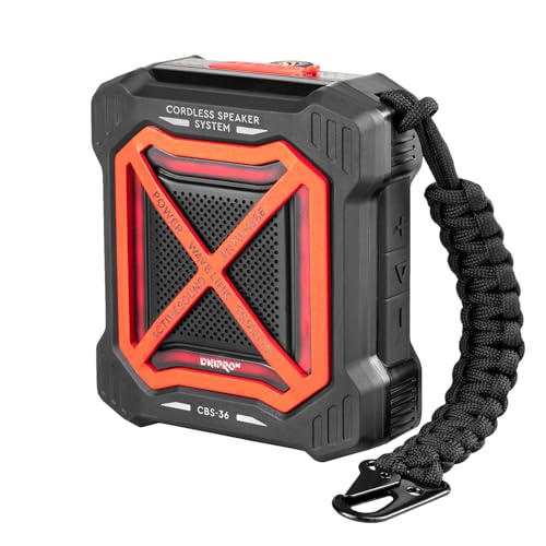 Dnipro-M Altavoz Bluetooth portátil inalámbrico 15W, Batería 10000 mAh, IP65, Bluetooth 5.0, TWS Stereo, Función PowerBank, hasta 6 h de Autonomía. CBS-36