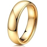 SIXDUTON Anillo para mujer y hombre, 2 mm, 4 mm, 6 mm, anillos de pareja para bodas y uso diario, anillos de compromiso, alianzas de boda, anillos de boda, Acero inoxidable, Sin piedra preciosa