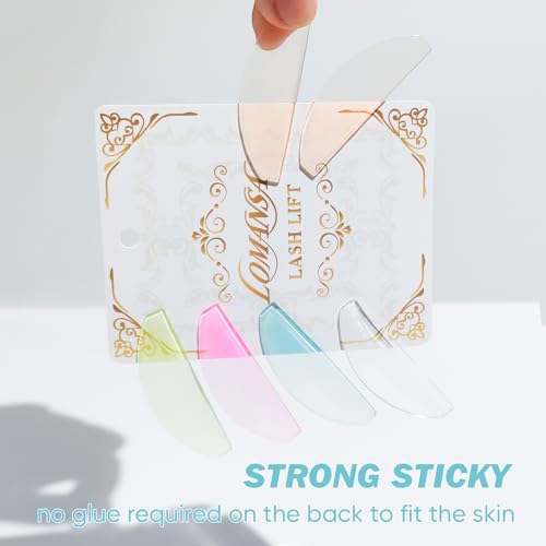 Lomansa Wimpernlifting Pads, Lash Lifting Pads, Nur für Perming Nr. 1, Ultradünn und Klebrig, Mehrfach Verwendbar als Augenklappen oder Wimpernliftband für den Salon (Blau)