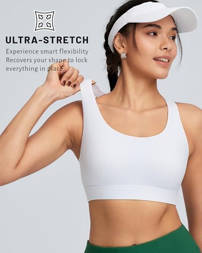 Image of RUNNING GIRL Sports Bra for Women High Support, Molded Cup High Impact Sports Bras with Sewn in Pads Workout Running Bra