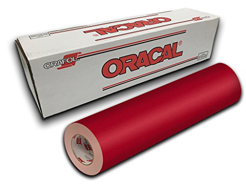 Oracal 631 Exhibition CAL vinyle mat 30,5 cm x 3 m rouge foncé 030 pour découpe