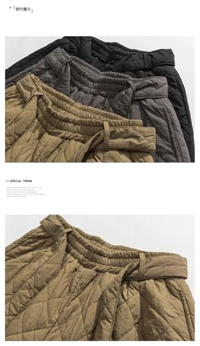 Men's Winter Thick Quilted Harem Pants Chinese Style Warm Trousers Male Harajuku Sweatpants Jogging Pants3