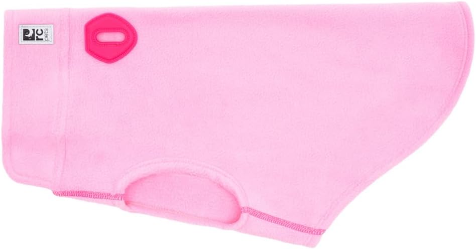 RC Pet Products Baseline Fleece Dog Coat, Everyday Base Layer (Peony, 8)