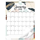 2024 Wall Calendar - Wall Calendar 2024 from Jan. 2024 - Dec. 2024, 8.5' x 11', 12 Months Calendar 2024, Twin-wire Binding, Thick Paper, Julian Dates
