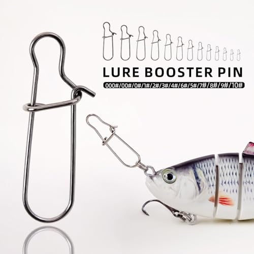 100 clips de conexión rápida de acero inox reforzado miniatura 3
