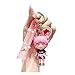 YOYUMI Schlüsselbund Cartoon-Hip-Hop-Mädchen-Trend Weiches Puppenauto Schlüsselanhänger Taschenanhänger Zubehör Rosa