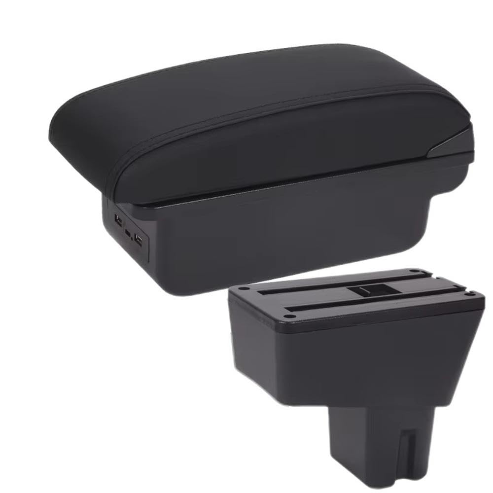 Sxqpocar B2 Black Line 3Usb For Citroen C3 C4 2025 Car Armrest Box Center Console Storage Box Replacement Parts