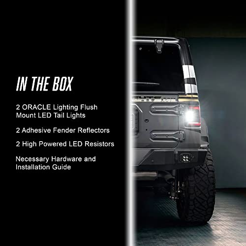 Oracle Lighting Flush Mount Led Tail Lights For Jeep Wrangler Jl (Standard Lense) #TOP1