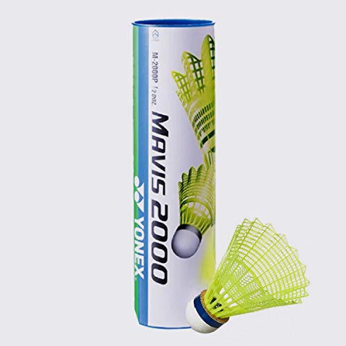 YONEX Mavis 2000 Nylon Badminton Shuttlecock (Yellow 10 Tubes)