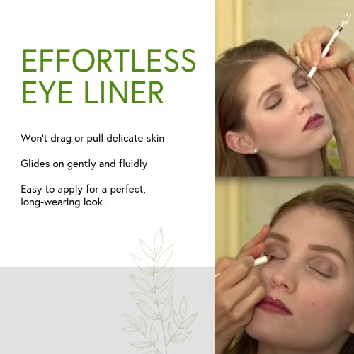 Honeybee Gardens Effortless Gray Charcoal Matte Eye Liner Pencil, Smoking Gun (Steel Gray Charcoal With A Hint Of Sparkle) - Smooth Yet Long Wearing With Deep Pigmentation - Gluten Free, Vegan, Paraben Free #TOP2