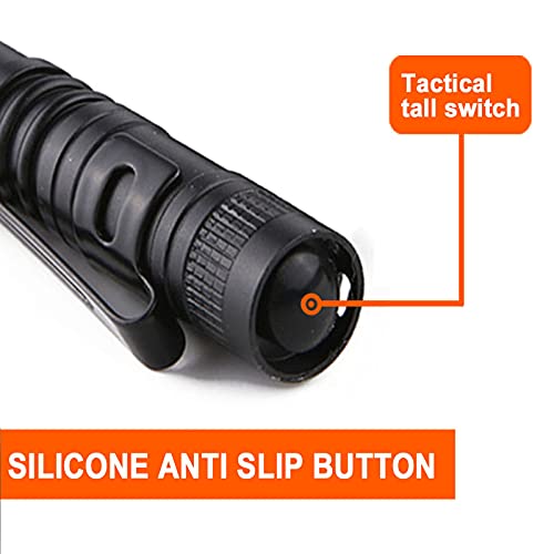Beieverluck 10 Pack Small Mini Led Flashlight Handheld Pen Light Flashlight Tactical Pocket Torch Penlight With Clip Led Pen Flashlight For Camping Outdoor Emergency Inspection #TOP1