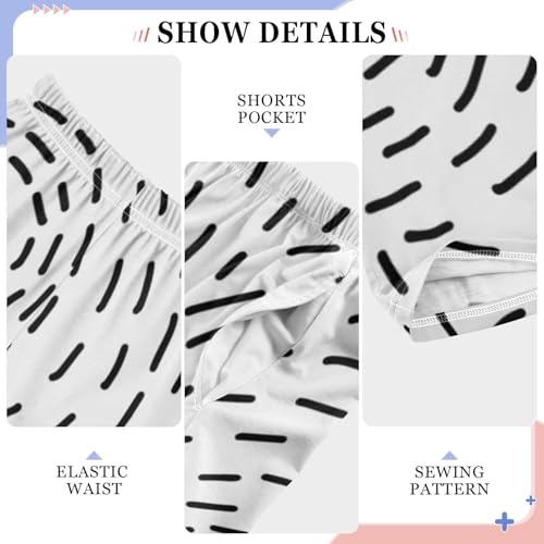 Boys' Pants Black Stars Sprinkle Circle Cartoon Long Bottoms Jogger Pants Elastic Waist Trousers with Pockets S-XL4