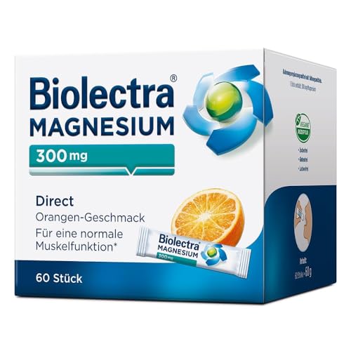 Biolectra Magnesium 300 mg direct Orangengeschmack Pellets in Sticks, 60 St. Beutel
