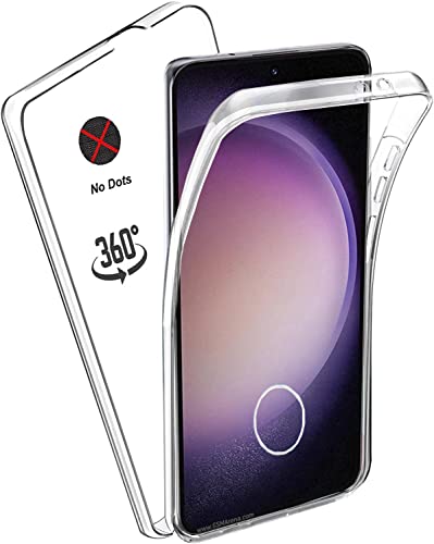 KP TECHNOLOGY Galaxy S23 Case - (360 Front + Back Protection) Full Complete Protection For Samsung Galaxy S23 (CLEAR)