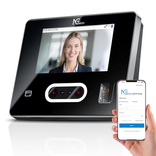 NGTeco Cloud Time Clock with Touch Screen and App