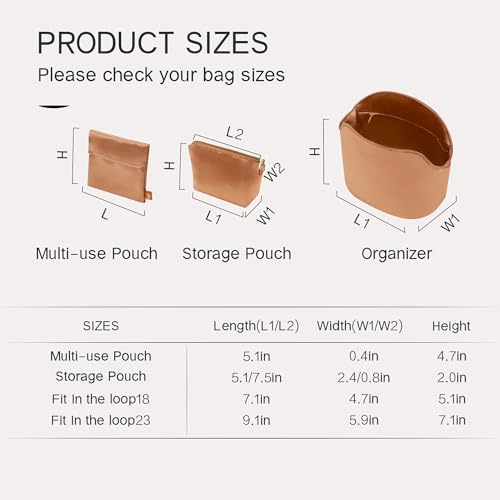 Image of Fits for In the loop Bag Insert Organizer For Hermes(18,Gold)