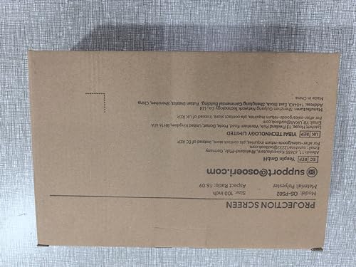 Projector Screen 100 Inch, Portable Movie Screen 16:9 HD 4K Foldable Theatre Cinema Screen, Double Sided Projection Screen for Outdoor School Home Office, 221cm(W) X 125cm(H) Projector Screen 100 Inch, Portable Movie Screen 16:9 HD 4K Foldable Theatre Cinema Screen, Double Sided Projection Screen for Outdoor School Home Office, 221cm(W) X 125cm(H)