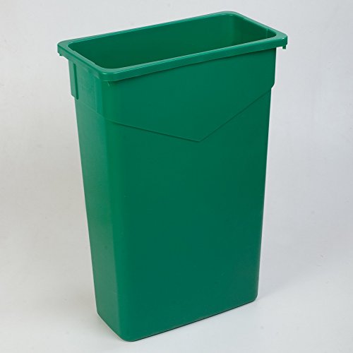 Carlisle Foodservice Products 34202309 Trimline Rectangle Waste Container Trash Can Only, 23 Gallon, Green #TOP4