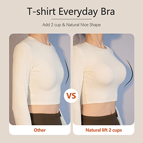 Women's Push Up Bra Add 2 Cup Sizes Super Deep V Plunge Padded Bra Comfort Support Underwire Back Smoothing Bras4