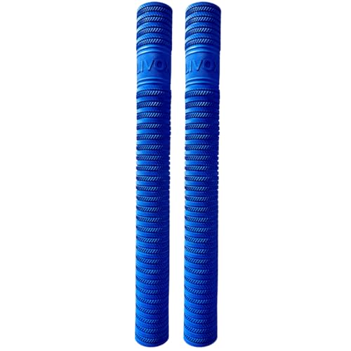 Image of LIVOX Rubber Cricket Bat Grip Blue Ring Texture Bat Handle Gripper Cricket Accessories for Boys Cricket Bat Gripper, Blue, Pack of 3