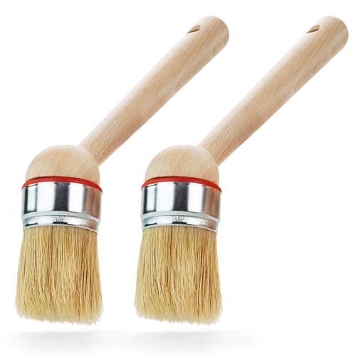 HASKYY Pinsel Reifenmontagepaste Montagepaste 2x kurz Pinsel 22 cm Rund Winkel Montagewax PKW