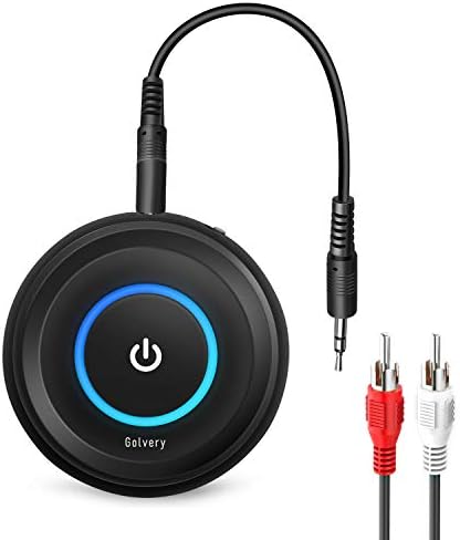 Golvery Bluetooth 5.0 Transmitter and Receiver, 2 in 1 Wireless Bluetooth AUX Adapter for TV/PC/CD/MP3/Xbox/PS4/Home Theater/Speaker w/ 3.5mm AUX and RCA Jack, Low Latency Audio, 2 Devices Pairing