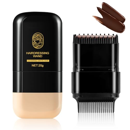 Matita colorante per capelli, Pettine per Tintura Temporanea per Capelli, Pennello per Tinta Capelli, Stick Correttore Istantaneo per Capelli Bianchi, per Ritocchi Rapidi