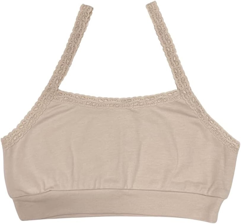 Esme Girl's Comfortable Cami Bralette Training Bra Two Ply L 7-8, XL 10-12, XXL 14