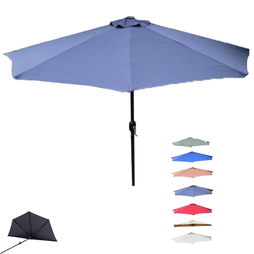 Sombrilla Semicircular Parla Half Circular Parasol Con Manivela