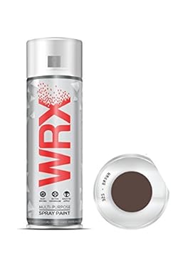 WRX Spray Paint - Brown - 400 ml Quality Brilliant Colours Perfect Finish Brilliant All Purpose Interior/Exterior, Art, Crafts, Auto, Home Furniture, Garden, Radiator Paint 400ml