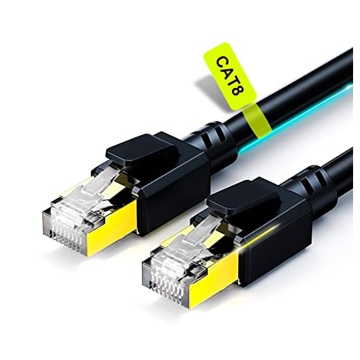 Cat 8 Ethernet Cable, Outdoor&Indoor, 6ft Heavy Duty High Speed 26AWG Cat8 Network Cable, 40Gbps 2000Mhz Nylon Braided RJ45 Internet LAN Cable Patch Cable, Anti-UV Wire Cable for Router/Gaming/Modem