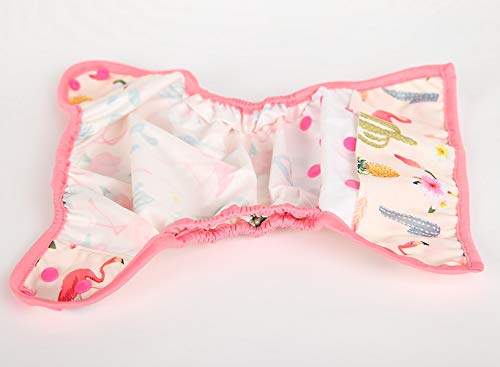 One Size Cloth Diaper Cover Snap With Double Gusset (Flamingo) #TOP2