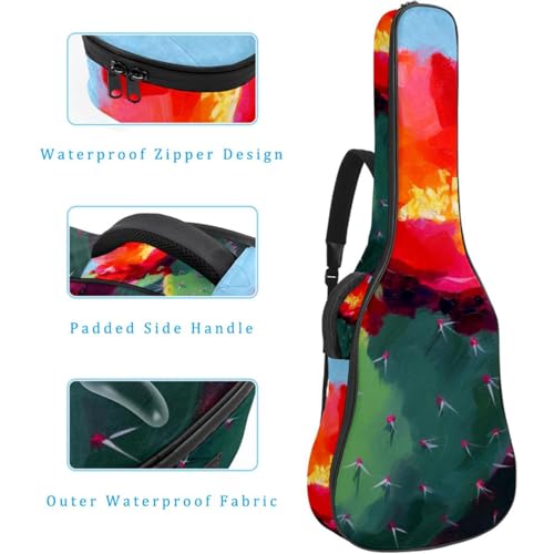 Étui étanche pour guitare protégeant de l'humidité et des rayures avec grand rangement