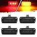 Partsam Dually Bed Front Rear Side Fender Marker LED Lights Replacement for Dodge Ram 3500 2500 2010 2011 2012 2013 2014 2015 2016 2017 10 11 12 13 14 15 16 17 Super Duty Smoke Lens