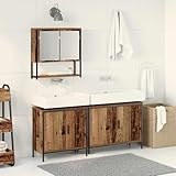 Matériau en bois robuste : grâce au matériau en bois résistant aux rayures, l'ensemble résiste à l'humidité de la salle de bain et conserve sa couleur marron chaud pendant des années. La surface est rapidement entretenue avec un chiffon humide, sans nettoyants agressifs, et convient donc aux salles de bains familiales animées