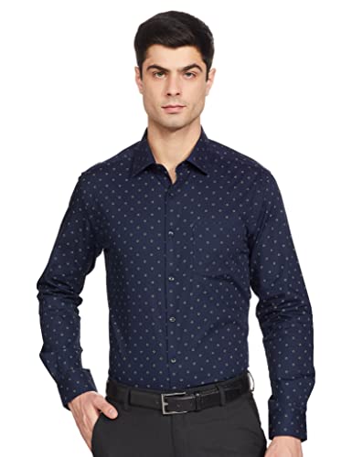 Image of Diverse Men's Cotton Printed Full Sleeve Regular Formal Shirt