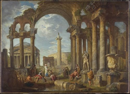 Peinture Murale Nordique Panthéon Pannini pour Décoration Chambre