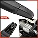 A-Premium Outside Exterior Door Handles Compatible with 2007 2008 2009 2010 2011 2012 2013 2014 Chevy Silverado 1500 Tahoe Suburban Avalanche & GMC Sierra Yukon, Textured Black, 2-PC Set, Front Side