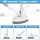 3 in 1 Schrubber mit Stiel, Scrubber Dusche Reinigungsbürste 130.81CM Abnehmbarer Langer Griff steife Borsten für Badezimmer,Badewanne,Küche,WC Wand,Glas Baseboard,Fliesen