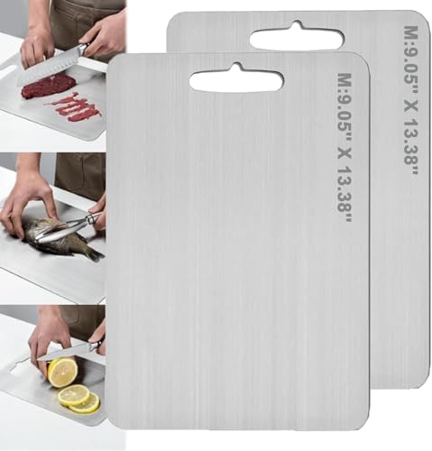 Yamato-Tabla De Cortar Yamato, Tabla De Cortar Cocina Titanio, Tabla De Cortar Titanio Puro, Tabla De Cortar De Titanio Yamato (M*2)