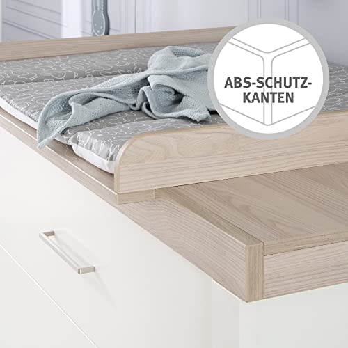 Roba Fasciatoio 'Lucy' Con Fasciatoio, Chiusura Morbida, 3 Cassetti, Altezza Fasciatoio, 90 Cm - 6