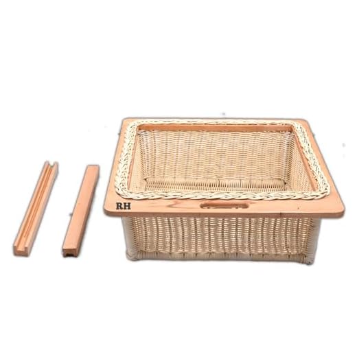PVC Wicker Basket for Modular Kitchen (20 W X 16 L X 8 H (INCHES) Including Channel)